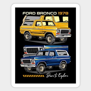 1978 Bronco Safari Car Magnet